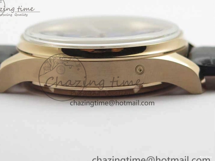 MIROTIME 0427 Elegant Portugieser Perpetual Calendar IW503302 RG V9F 1:1 Best Edition Gray Dial on Black Leather Strap A 7096